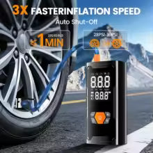 Car Air Compressor with LED Light for Car Motorcycle Bike