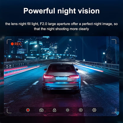 Dual Dash Cam: 1080P Front And 720P Interior