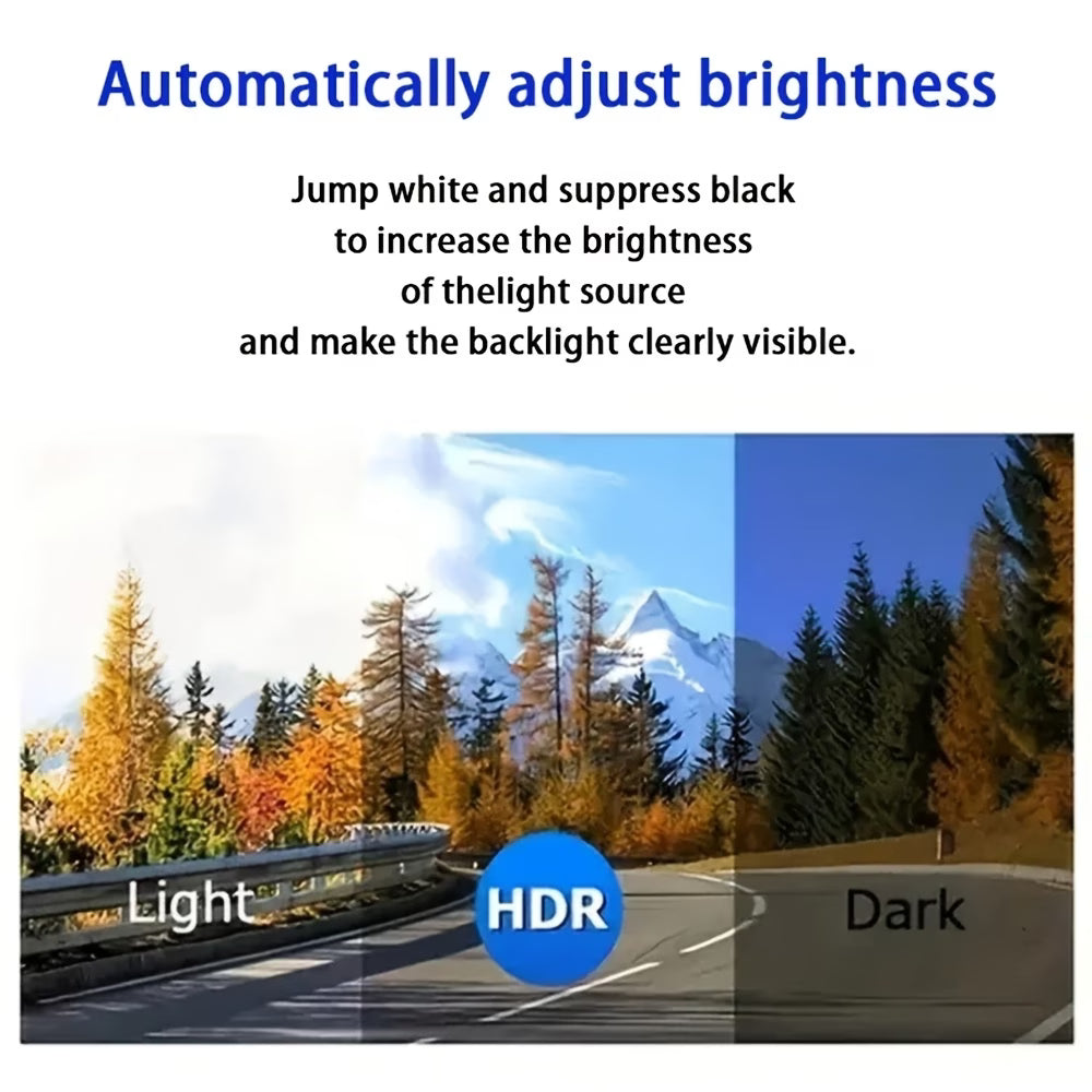 Dual Dash Cam: 1080P Front And 720P Interior