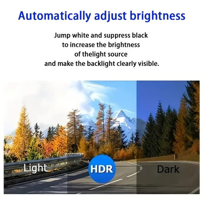 Dual Dash Cam: 1080P Front And 720P Interior