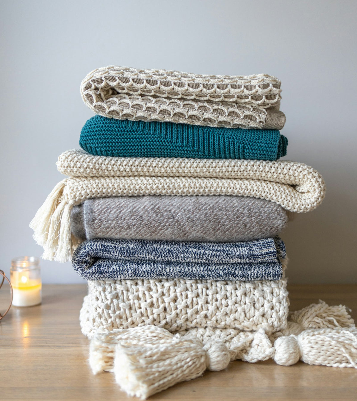 Chunky Knit Throw Blanket